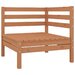 vidaXL Set mobilier de gradina, 3 piese, maro miere, lemn masiv de pin